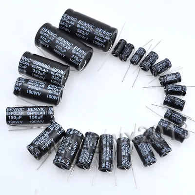 1pcs For BENNIC 1uF-100uF 100V Speaker Divider Crossover Non-Polarity Capacitor • $1.95