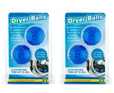 $11.48 • Buy 4X Reusable Dryer Balls Laundry Fabric Softener Washing Machine Hypoallergenic