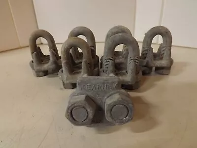 Kearney Clip 5/8   Wire Rope Cable Clamp Lot Of 7 • $21