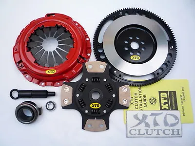 Stage 3 Clutch & 8lbs Lightened Flywheel Kit 1992-2005 Civic Del Sol (4 Puck) • $166.93