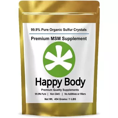 Happy Body 99% Pure Organic Sulfur Crystals Premium MSM Supplement 1 LBS Pack • $51.68