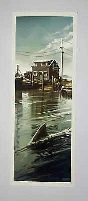 JC Richard Jaws Amity 74 Out To Sea Poster Art Hbill SIGNED Official Not Mondo • $29.99