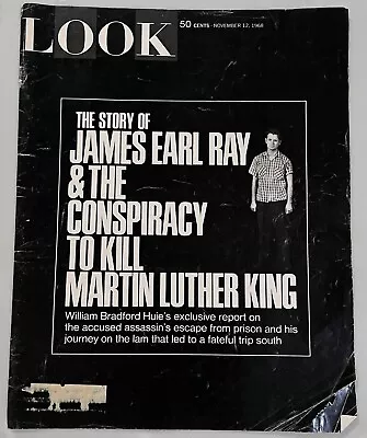 Look Magazine Cover  NOV. 12 1968 Conspiracy To Kill Martin Luther King • $12.99