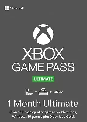 1 Month XBOX Live + Game Pass Ultimate Instant Delivery UK/EU New & Existing Acc • £9.99