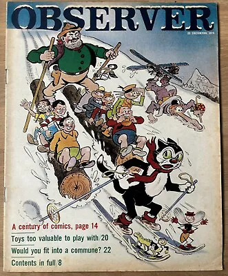 A CENTURY OF COMICS Observer Magazine Dec 1974 ADVERTS Desperate Dan THE DANDY • £12