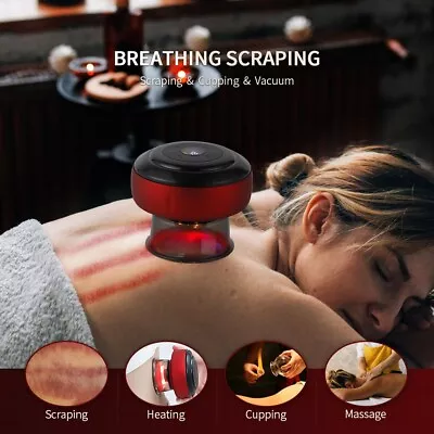 Electric Massager Cupping Therapy Body Machine Vacuum Scraping Massage Device • £16.91