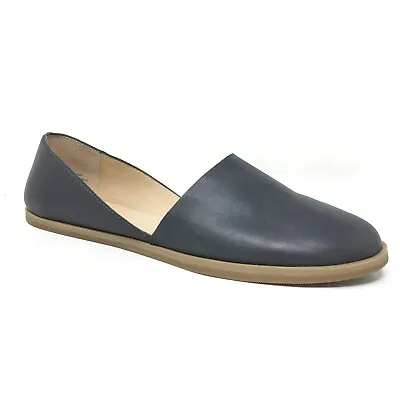 J Jill Cutout Flats Loafers Shoes Womens Size 7 Gray Leather Slip On • $27.51