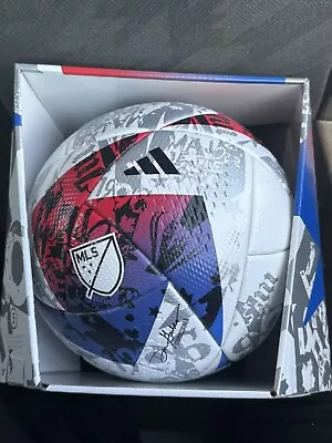 Adidas MLS OFFICIAL Match Ball 2023 24 Game Ball White Red Soccer HT9026 Size 5 • $50