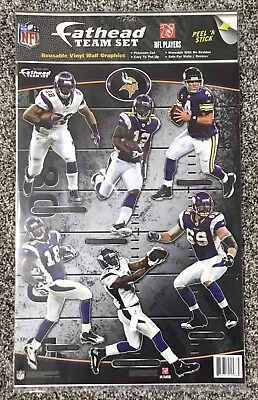 2010 Minnesota Vikings Fathead Team Set Reusable Vinyl Wall Graphics NFL • $14.99