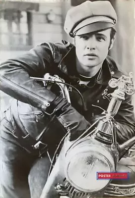 Marlon Brando The Wild One Black & White Vintage Poster 27 X 39 • $132.77