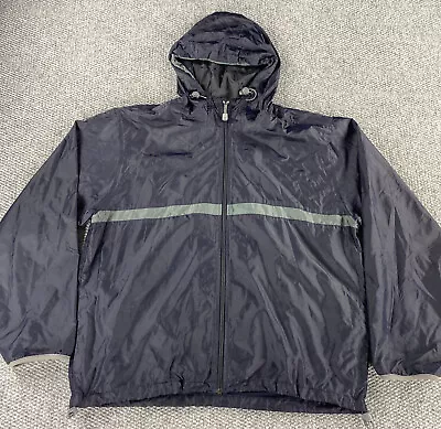 Eddie Bauer Mens Windbreaker Jacket Hooded Full Zip Size Large • $16.52