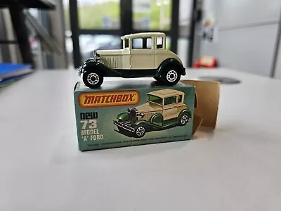 Matchbox ( Very Rare Factory Error No Glass)  No 73 Model Ford T. • £5