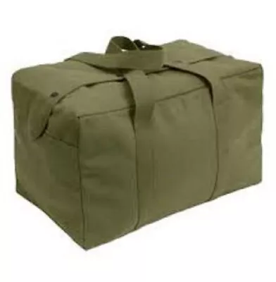 Heavyweight Canvas Small Olive Drab Parachute Cargo Bag Military Style 7028 • $29.87