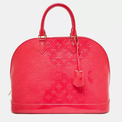 Louis Vuitton Rose Pop Monogram Vernis Alma GM Bag • $976.50
