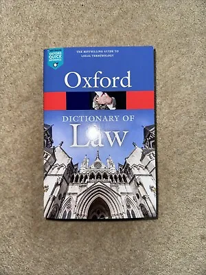 A Dictionary Of Law By Jonathan Law (Paperback 2018) • £2.50