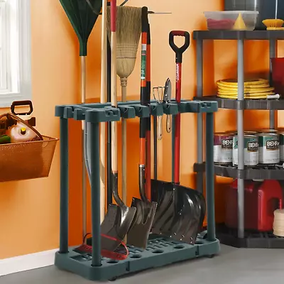 Garden Tool Rack Trolley Gardening Equipment Storage Caddy Garage Organiser • £26.95