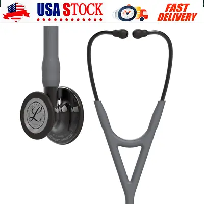 3M Littmann 6238 Cardiology IV Diagnostic Stethoscope Gray Stem Headset 27 Inch • $191.09