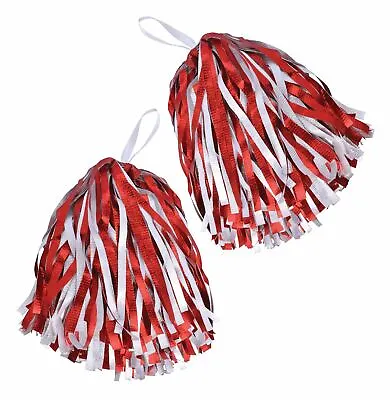 £9.11 • Buy Cheerleader Pompoms American Mascot Waver Dance Hen Party Fancy Dress