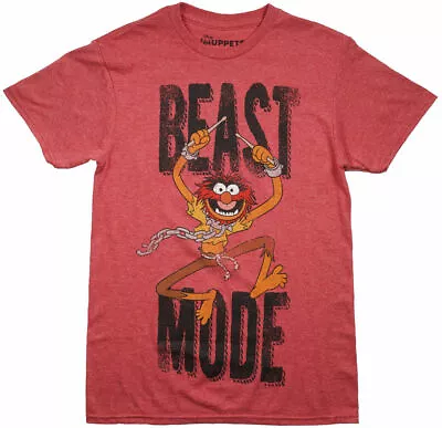 New Graphic Tee Muppets Animal  Character TV Show Beast Mode T-Shirt Red XXL • $7.99