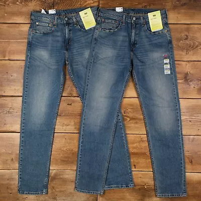 NEW Levis 502 Jeans Taper Stonewash Blue Denim Genuine Stretch Fit BNWT Levi • £34.99
