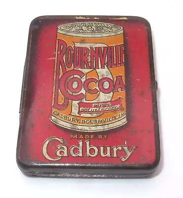 Vintage RARE Bournville Cocoa Recipe Cadbury UK Advert Match Safe Vesta Case • $4.99