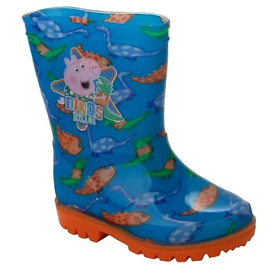 Boys Peppa Pig George Pig Wellies Rain Wellingtons Boots Wellys Uk Size 5-10 • £11.95