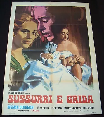 CRIES AND WHISPERS (1972) Original Italian Poster INGMAR BERGMAN • $208.39