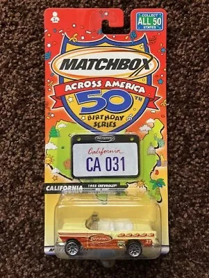 Matchbox Across America 50th Birthday Series California 1955 Chevrolet Bel Air  • $3.29