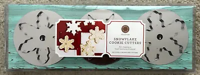 Martha Stewart Snowflake Cookie Cutters Set Of 3 - 5” Diameter NEW In BOX • $20