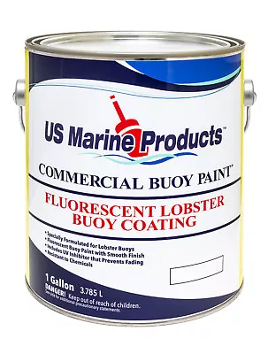 Fluorescent Lobster Buoy Paint Rocket Red Gallon By US Marine Products LLC • $72.58