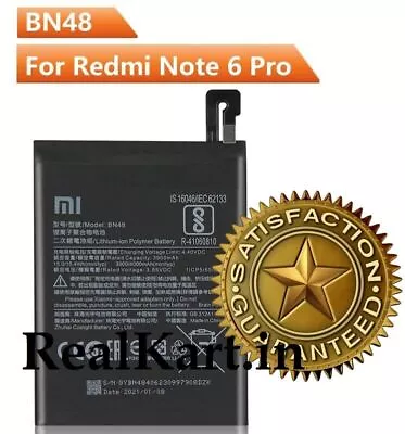 FREE EXPRESS POST Genuine Xiaomi Redmi Note 6 Pro...BN48 Battery Replacement • $44.99