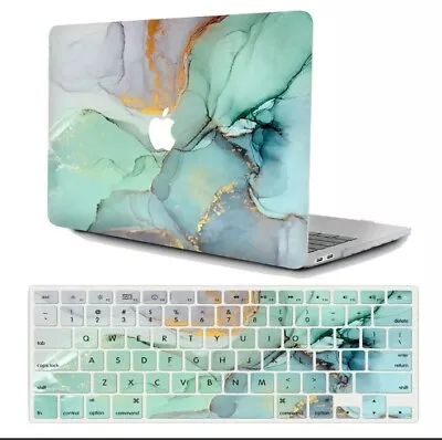 £9.99 • Buy Marble Candy Keyboard Cover Hard Case For Macbook Pro A2442  14  + Screen Film