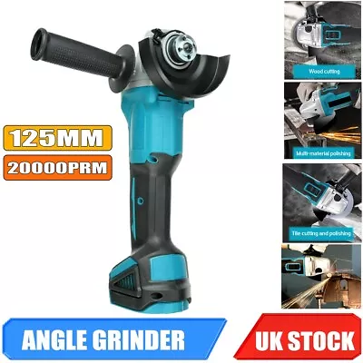 Brushless Cordless 125mm Cut‑Off / Angle Grinder Tool Bare For Makita 18V Li-ion • $49.99