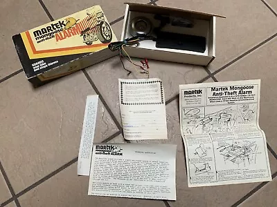 Vintage Martek Mongoose Anti-Theft ALARM ( New In Box - Unused )  • $51.39