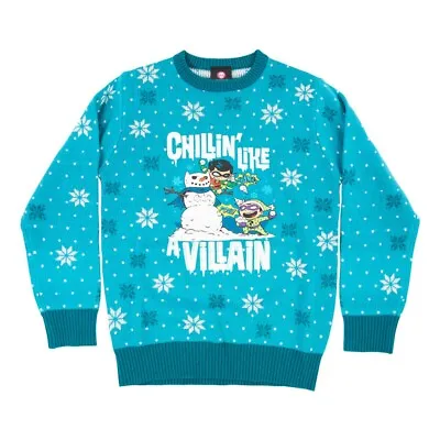 DC Comics Chillin Like A Villain 7-8 Ugly Christmas Sweater New Robin Joker • $12.99