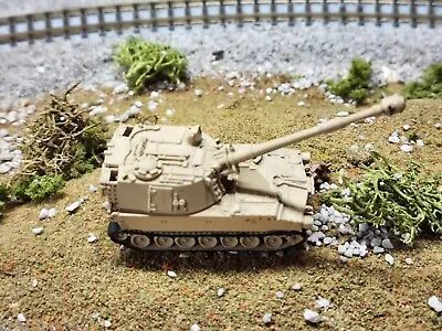 N Scale 1:160 M109A6 Paladin Howitzer 3D Print Hand Painted- US Army Desert Camo • $10