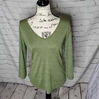 Michael Stars Maternity Top Shine Fabric OS Green • $25