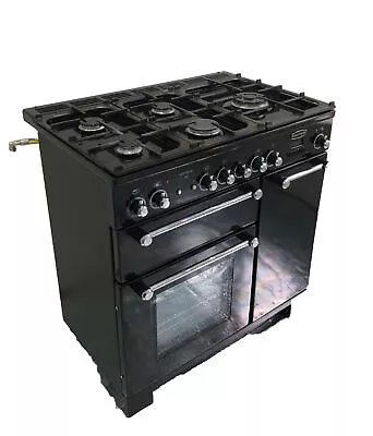 Rangemaster KCH90DFFBL/C 90cm Dual Fuel Range Cooker - Black • £850