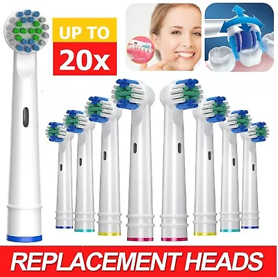 Soft Bristle Replacement Toothbrush Heads Electric Brush For Braun Models Series • $7.99