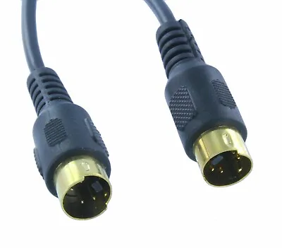 S-Video 4 Pin Male To Male 12ft Cord Cable Gold Plated DVD HDTV Buy 2 Get 1 Free • $4.79