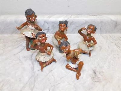 Lot 5 Different Vintage Ceramic Tribal Figurines - Made In Japan By Ucagco • $65