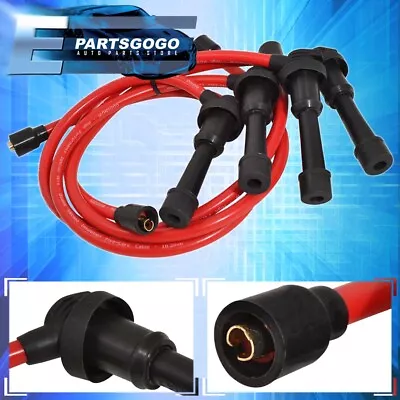 95-99 Mitsubishi Eclipse Non Turbo Ignition System Silicone Spark Plug Wire Red • $18.99