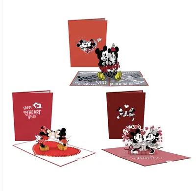 Disney's Mickey And Minnie In Love Pop-Up Cards - LovePop Set Of 3 • $27.98