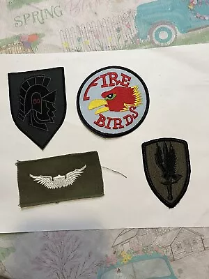 US Army Vietnam 1st Aviation Patch Lot (4) Including Pocket Patch & Aviator Wing • $8.25