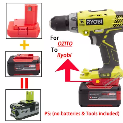 $34.89 • Buy 1X Adapter For OZITO 18V 20V Li-Ion Battery To Ryobi  18V Tools
