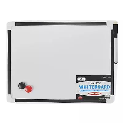 A4 Magnetic Mini Office Whiteboard-Dry Wipe Notice Memo With Pen And Eraser • £3.99