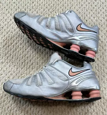 Nike Shox Classic Youth Size 5.5Y Womens Size 7 Running Shoes Silver/White/Pink • $25.19