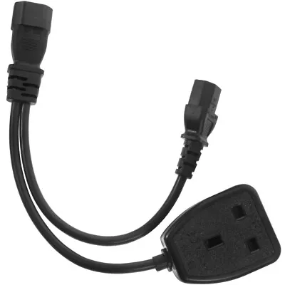  Splitter Adapter Cord Computer Power C14 To C13 British Regulatory • £44.85