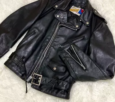 Schott Leather Jacket Double Riders Outerwear Apparel Fashion 80s-90s PERFECTO • $270