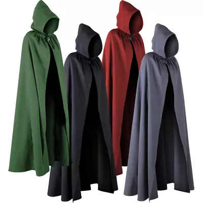 Aaron Canvas Cloak Medieval Hooded Cloak Renaissance Cloak LARP Cloak • $43